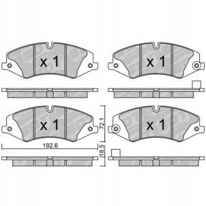 GALFER/SDT 2116501 klocki hamulcowe