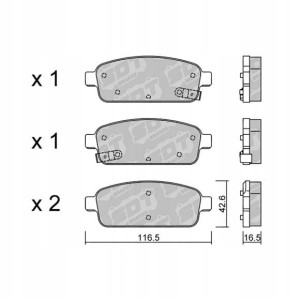GALFER/SDT 2116900 klocki hamulcowe