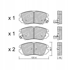 GALFER/SDT 2117000 klocki hamulcowe