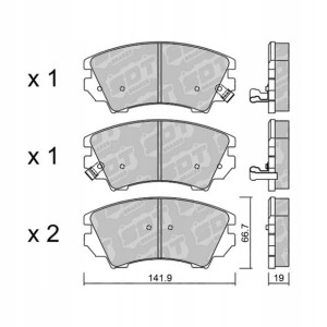 GALFER/SDT 2117100 klocki hamulcowe