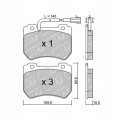 GALFER/SDT 2117500 klocki hamulcowe