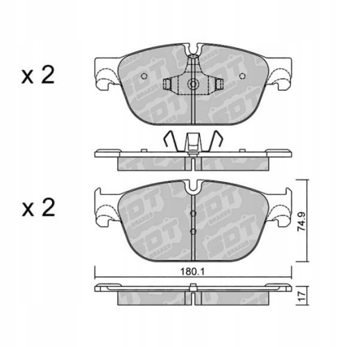 GALFER/SDT 2117800 klocki hamulcowe