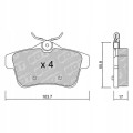 GALFER/SDT 2117900 klocki hamulcowe