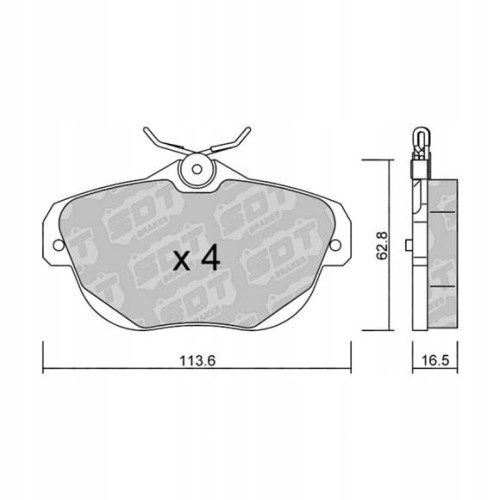GALFER/SDT 2118000 klocki hamulcowe