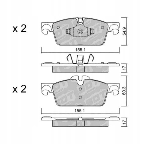 GALFER/SDT 2118100 klocki hamulcowe
