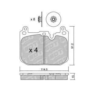 GALFER/SDT 2118602 klocki hamulcowe