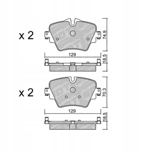 GALFER/SDT 2118900 klocki hamulcowe
