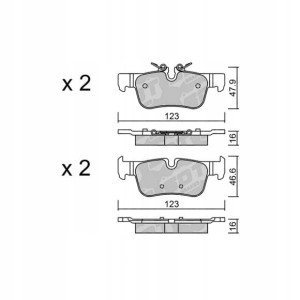 GALFER/SDT 2119000 klocki hamulcowe