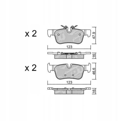 GALFER/SDT 2119000 klocki hamulcowe