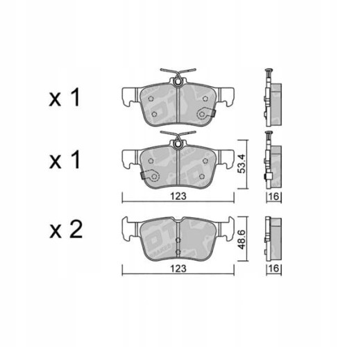 GALFER/SDT 2119001 klocki hamulcowe