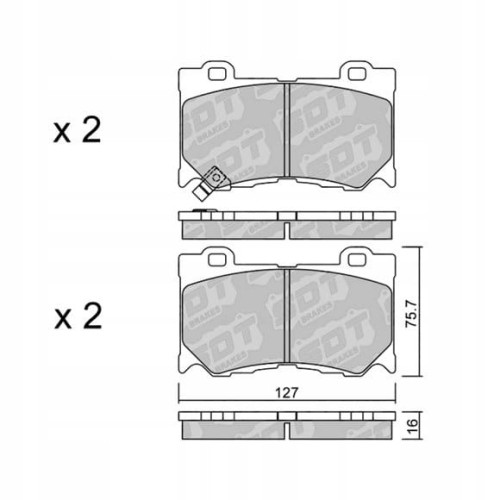 GALFER/SDT 2119500 klocki hamulcowe