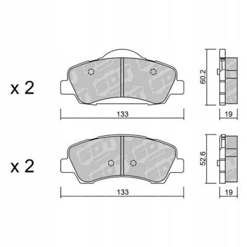 GALFER/SDT 2120400 klocki hamulcowe