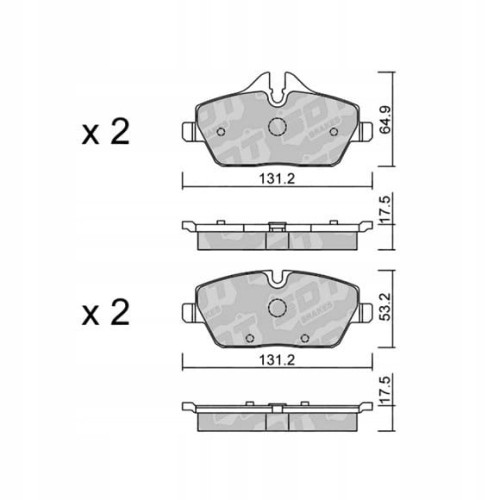 GALFER/SDT 2121300 klocki hamulcowe