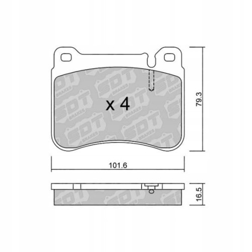 GALFER/SDT 2121700 klocki hamulcowe