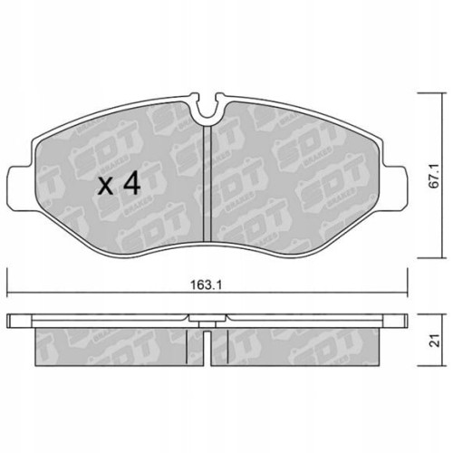 GALFER/SDT 2122000 klocki hamulcowe