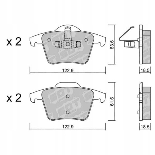 GALFER/SDT 2122600 klocki hamulcowe