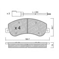 GALFER/SDT 2122800 klocki hamulcowe