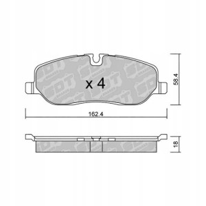 GALFER/SDT 2123000 klocki hamulcowe