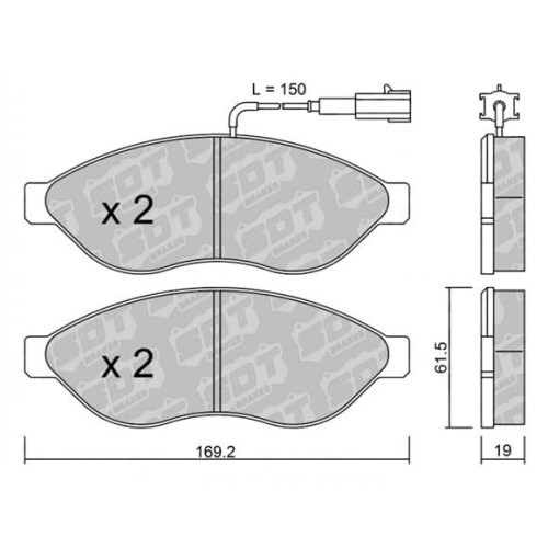 GALFER/SDT 2123601 klocki hamulcowe