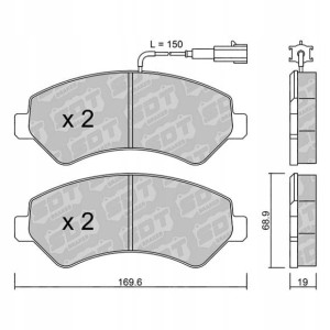GALFER/SDT 2123701 klocki hamulcowe