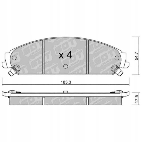GALFER/SDT 2124200 klocki hamulcowe