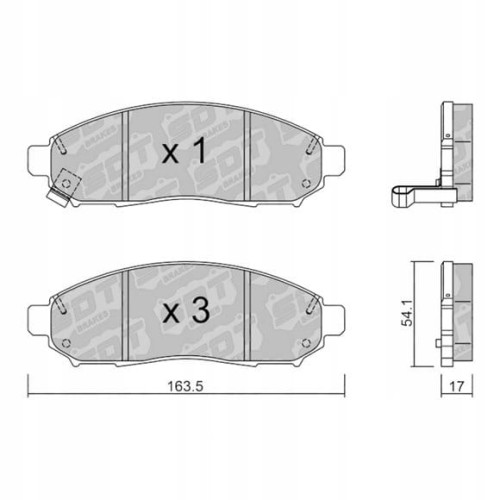GALFER/SDT 2125900 klocki hamulcowe