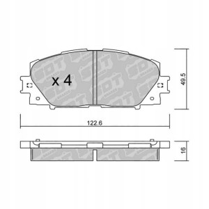 GALFER/SDT 2126101 klocki hamulcowe
