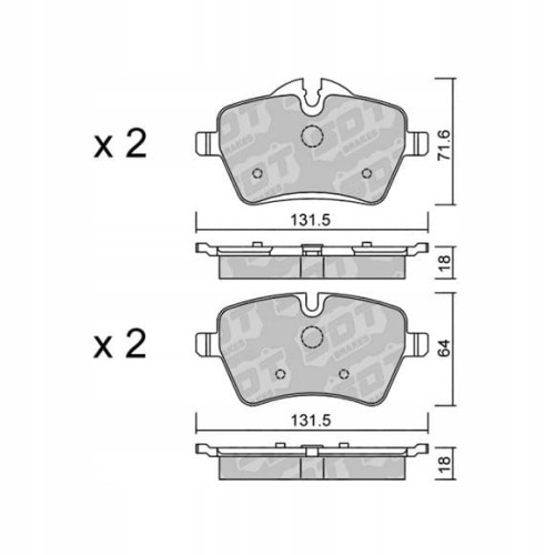 GALFER/SDT 2127200 klocki hamulcowe