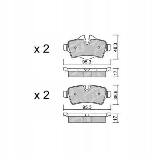 GALFER/SDT 2127300 klocki hamulcowe