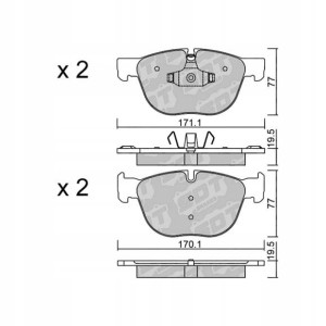 GALFER/SDT 2127400 klocki hamulcowe
