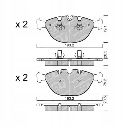 GALFER/SDT 2127600 klocki hamulcowe