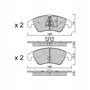 GALFER/SDT 2128002 klocki hamulcowe