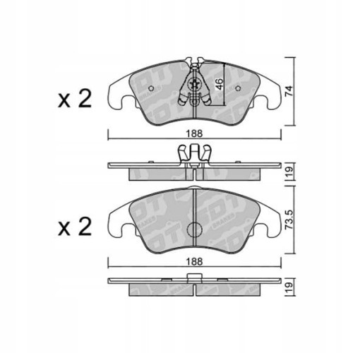 GALFER/SDT 2128002 klocki hamulcowe