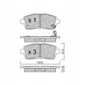 GALFER/SDT 2129500 klocki hamulcowe