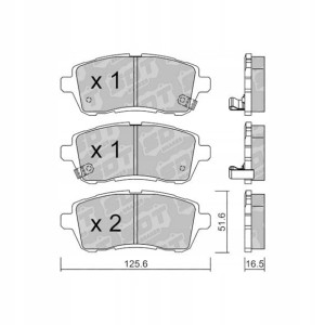 GALFER/SDT 2129501 klocki hamulcowe
