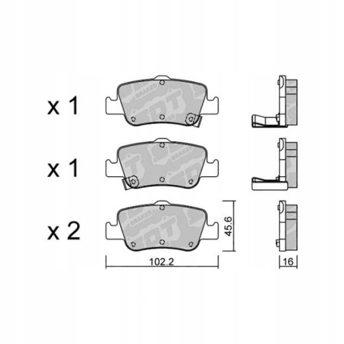 GALFER/SDT 2129800 klocki hamulcowe