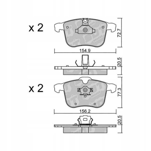 GALFER/SDT 2130800 klocki hamulcowe