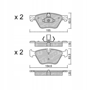 GALFER/SDT 2131800 klocki hamulcowe