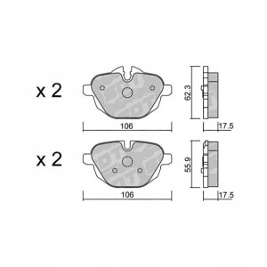GALFER/SDT 2132100 klocki hamulcowe