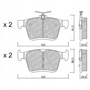 GALFER/SDT 2132300 klocki hamulcowe