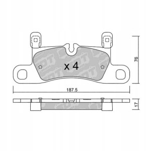 GALFER/SDT 2132801 klocki hamulcowe
