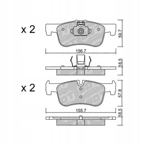 GALFER/SDT 2132900 klocki hamulcowe