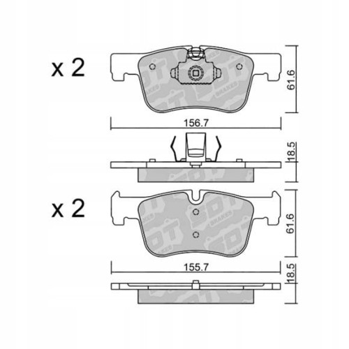 GALFER/SDT 2133000 klocki hamulcowe