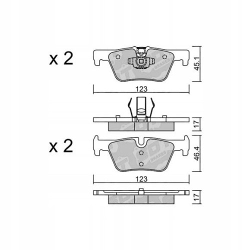 GALFER/SDT 2133200 klocki hamulcowe