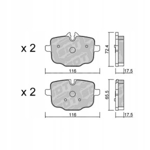 GALFER/SDT 2133901 klocki hamulcowe