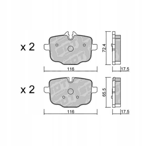 GALFER/SDT 2133901 klocki hamulcowe