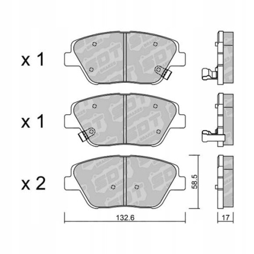 GALFER/SDT 2134300 klocki hamulcowe