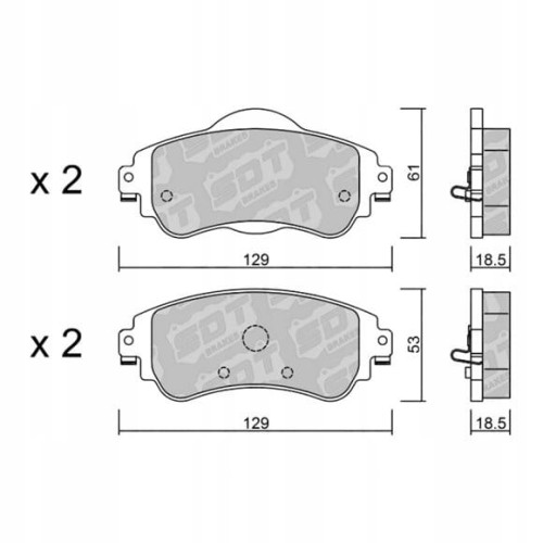GALFER/SDT 2134400 klocki hamulcowe