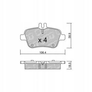 GALFER/SDT 2134700 klocki hamulcowe