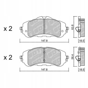 GALFER/SDT 2135000 klocki hamulcowe
